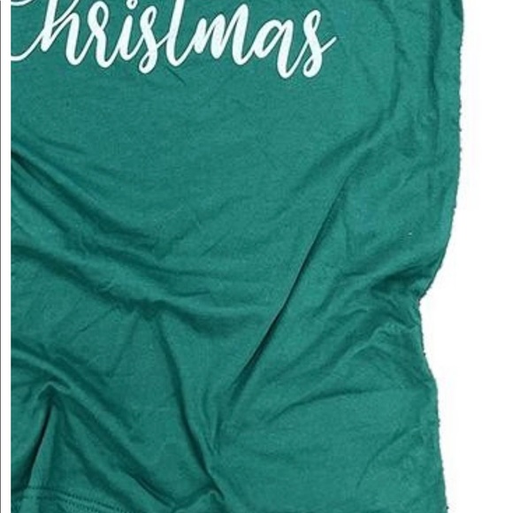 Girl Loves Christmas Graphic Tee. Ready for Christmas Day with pretty tee - Picture 4 of 5